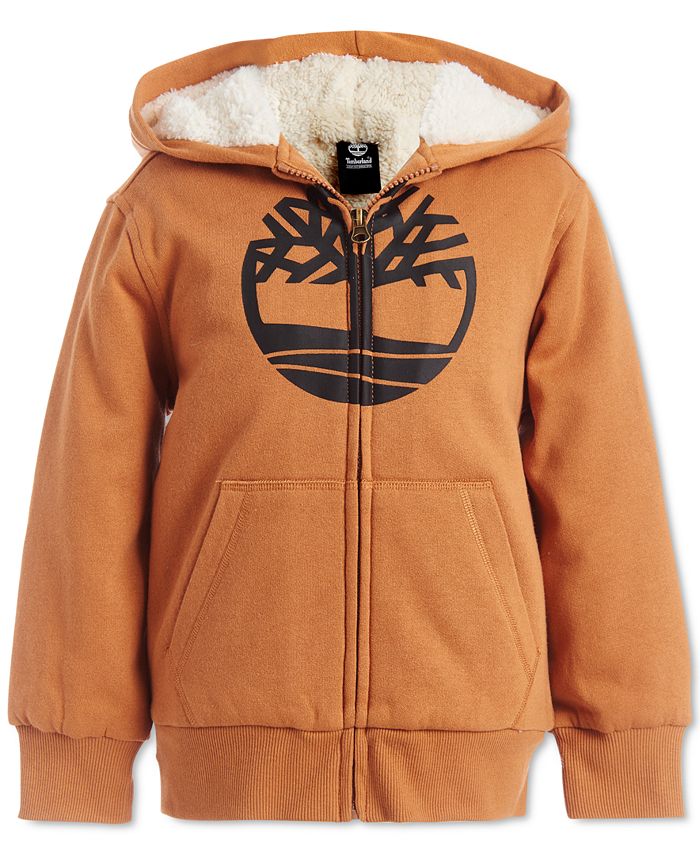- Boys Wheat Hoodie Timberland Fleece-Lined Logo Macy\'s Big Tree