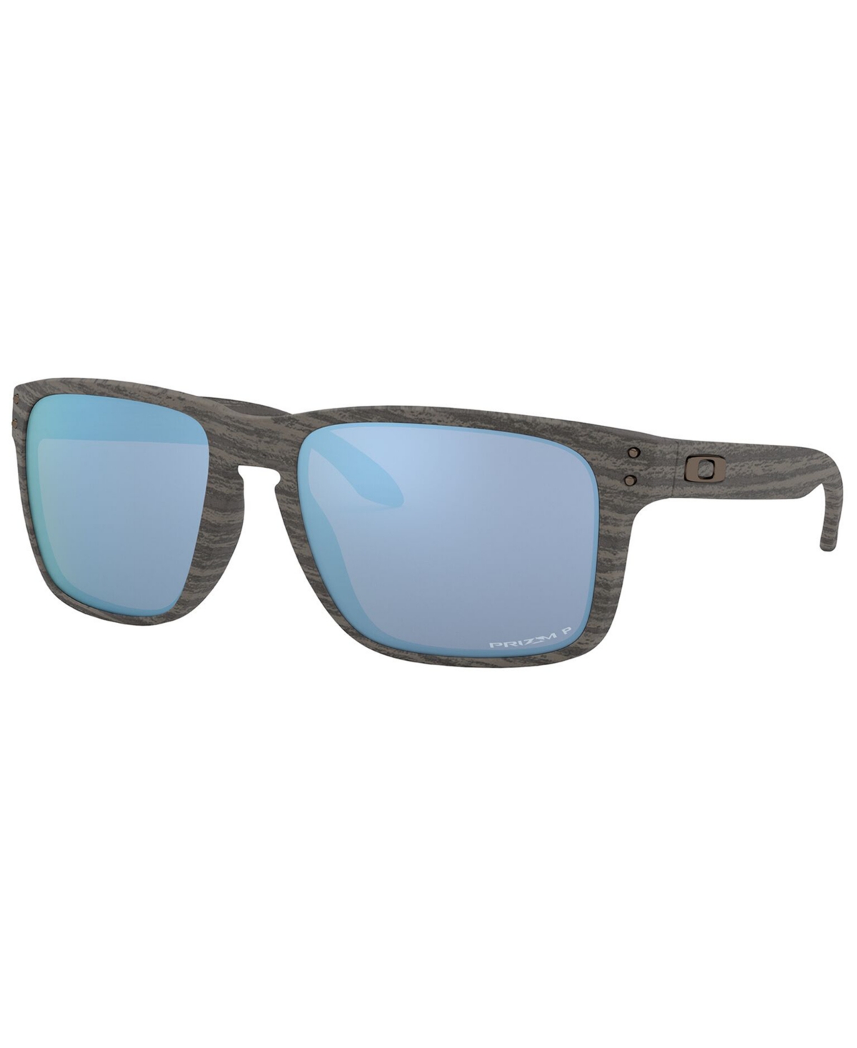 Shop Oakley Polarized Woodgrain Sunglasses, Oo9417 59 Holbrook Xl In Woodgrain,prizm Deep Ho Polarized