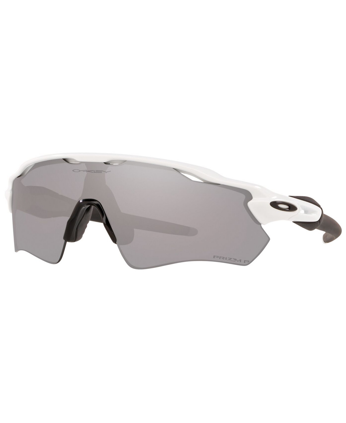 Oakley Men's Polarized Sunglasses, Radar Ev Pat Oo9208 In Polished White,prizm Black Polarized