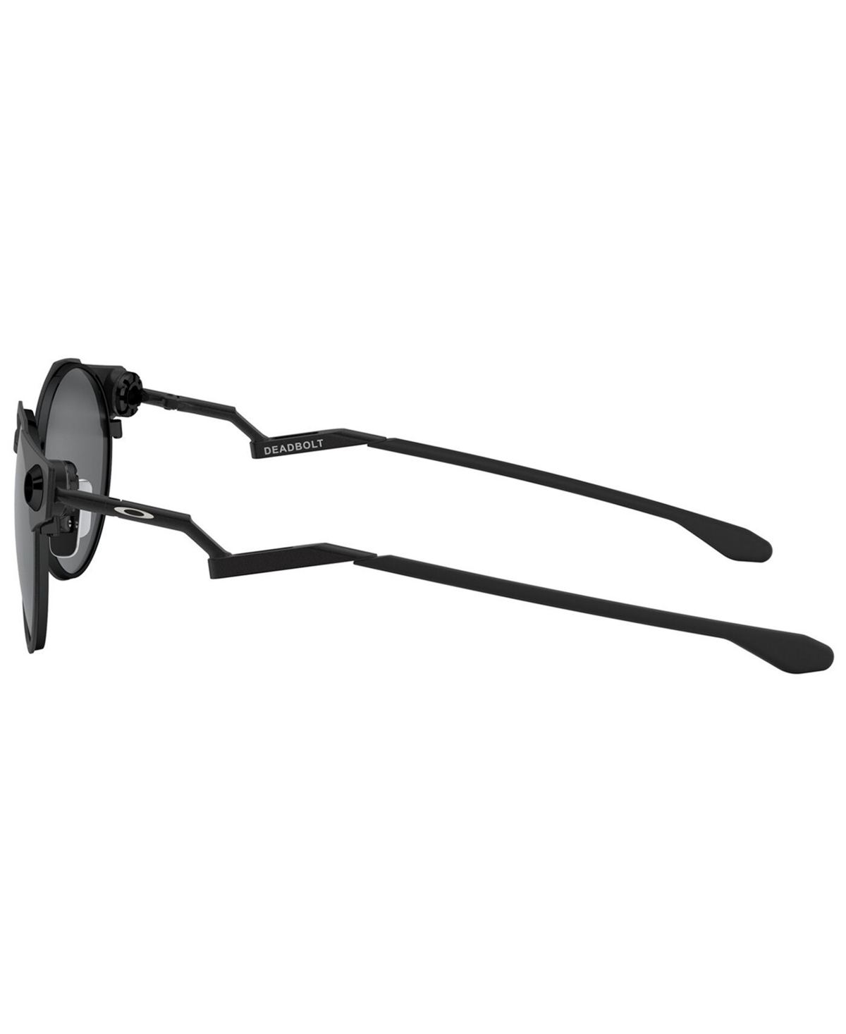 Shop Oakley Men's Deadbolt Polarized Sunglasses, Oo6046 In Satin Black,prizm Black Polarized