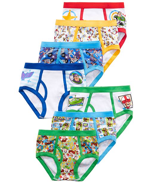 Disney Toddler Boys 7 Pk Toy Story Cotton Brief Underwear