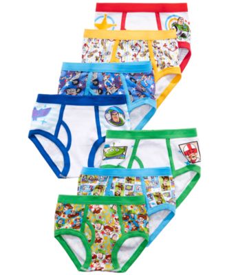 Disney Toddler Boys 7-Pk. Toy Story Cotton Brief Underwear - Macy's