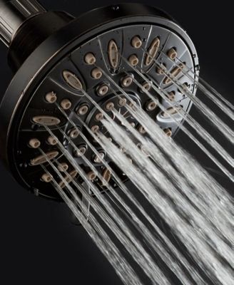 Aquadance High-Pressure Luxury 6-setting Slim Line Shower Head With ...