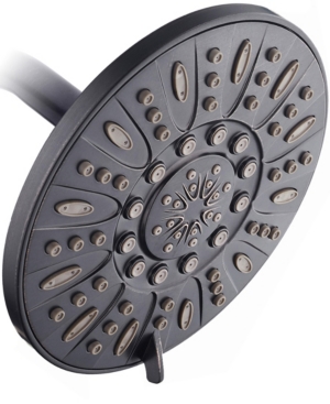 AquaDance High-Pressure Multiple Setting 7-in Rainfall Shower Head with Pause Mode Bedding