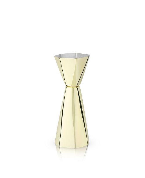 Viski Belmont Apex Faceted Double Jigger Reviews Bar Wine Dining Macy S