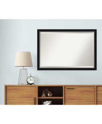 Eva Silver-tone Framed Bathroom Vanity Wall Mirror, 39.12" x 27.12"