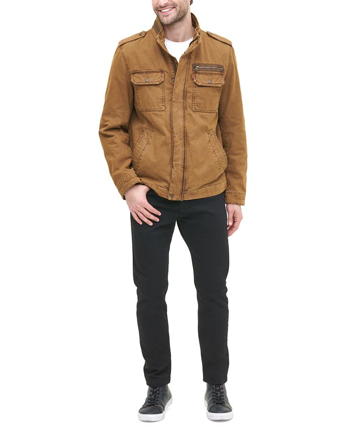 Levi's Men's Cotton Zip-Front Jacket & Reviews - Coats & Jackets - Men -  Macy's