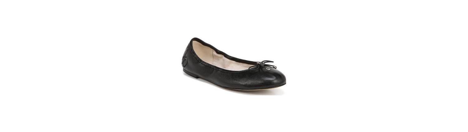 Felicia Leather Cushioned Ballet Flats