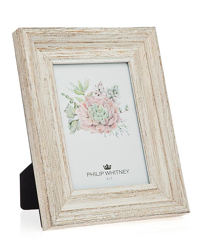 Philip Whitney White Wood Frame 5" x 7" Macy's