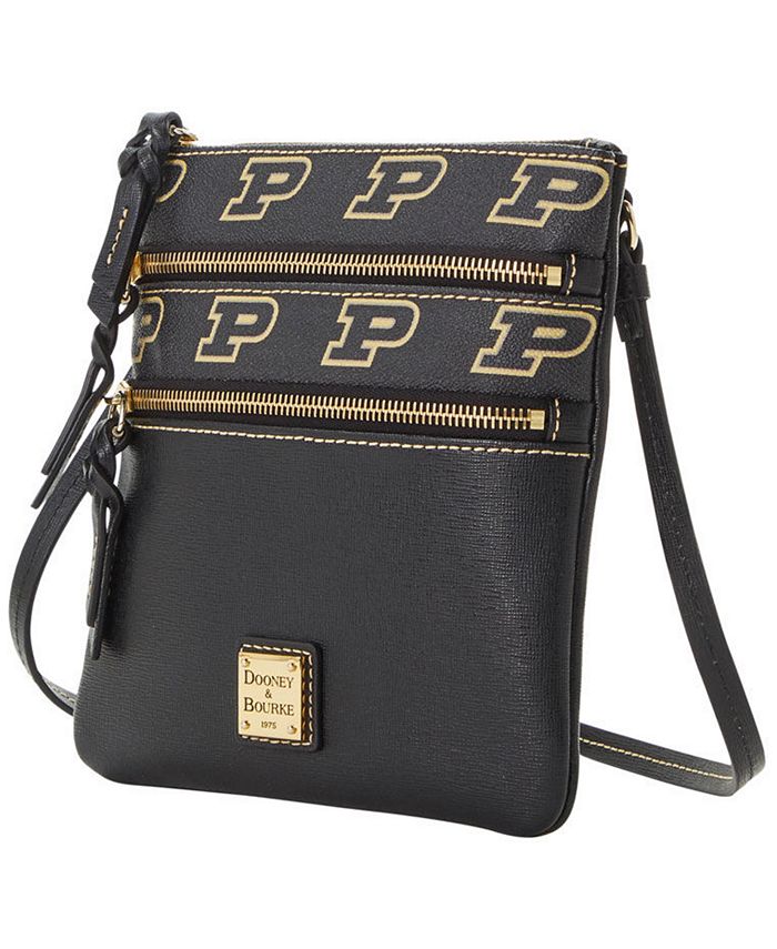 Dooney Bourke Purdue Boilermakers Saffiano Triple Zip Crossbody