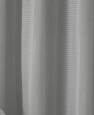 Waffle Complete Shower Curtain With Detachable Liner, 70" x 72"