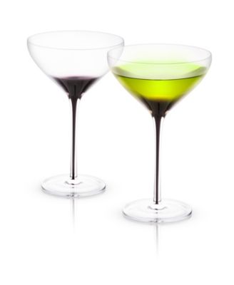 Black Swan Martini Glasses Set of 2