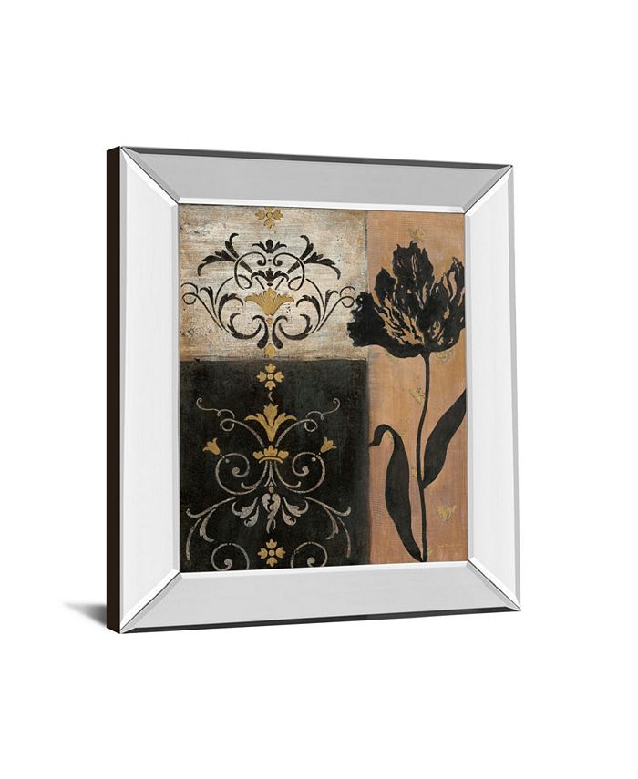 Classy Art Tulip Silhouette by Tava Studio Mirror Framed Print Wall Art ...