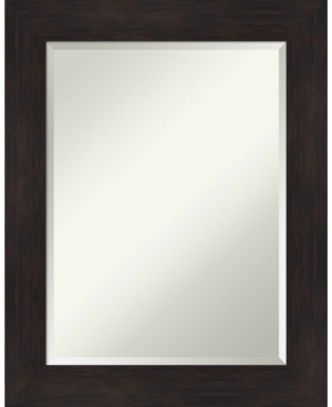 Amanti Art Furniture Framed Bathroom Vanity Wall Mirror, 23.38" X 29.38" In Dark Brown