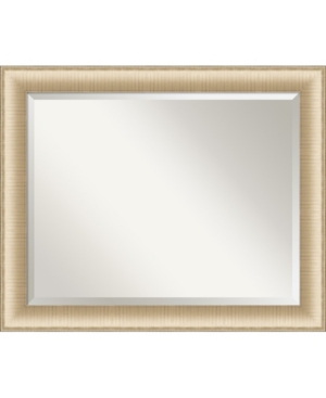 Amanti Art Elegant Brushed Honey Framed Bathroom Vanity Wall Mirror, 32.75" X 26.75" In Gold