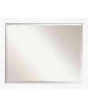 Amanti Art Cabinet Framed Bathroom Vanity Wall Mirror, 31.25" X 25.25" In White