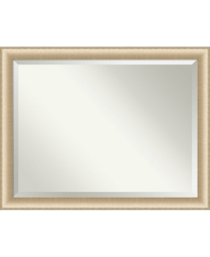 Amanti Art Elegant Brushed Honey Framed Bathroom Vanity Wall Mirror, 44.75" X 34.75" In Gold