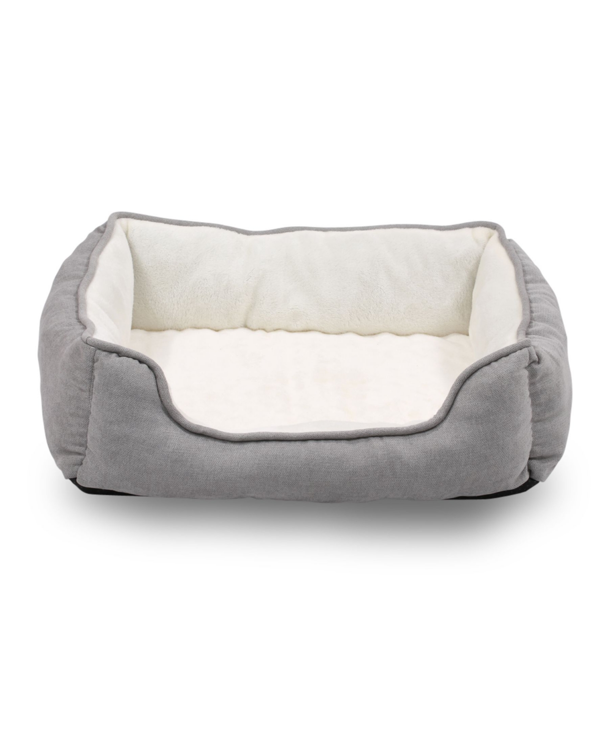 Happycare Textiles Orthopedic Rectangle Bolster Pet Bed, Super Soft Plush Dog Bed