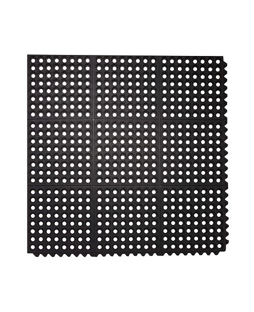 Envelor All Purpose Interlocking Commercial Anti Fatigue Rubber Floor Mat 4 Pack 36 X 36 Reviews Bath Rugs Bath Mats Bed Bath Macy S