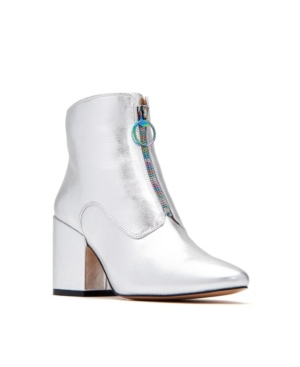 Katy Perry Justine Booties Women's Shoes In Silver