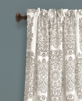 Lush Decor Evelyn Medallion Light Filtering Window Curtain Panels 
