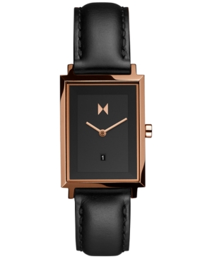 image of Mvmt Women-s Blair Signature Black Leather Strap Watch 24mm