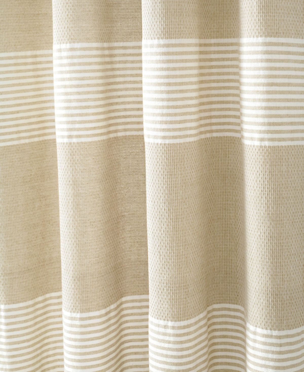 Lush Decor Tucker Stripe Yarn Dyed Cotton Knotted Tassel Window Curtain Panels
