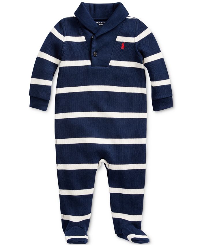 Polo Ralph Lauren Baby Boy's Striped French-Rib Coverall & Reviews ...