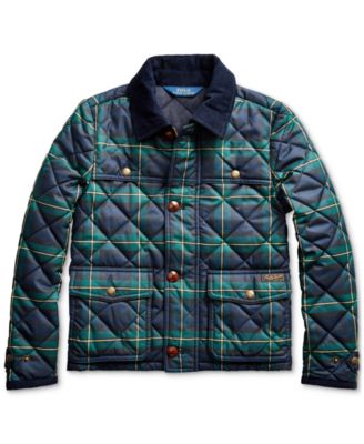 Polo Ralph Lauren - Big Girl's Tartan Quilted Barn Jacket