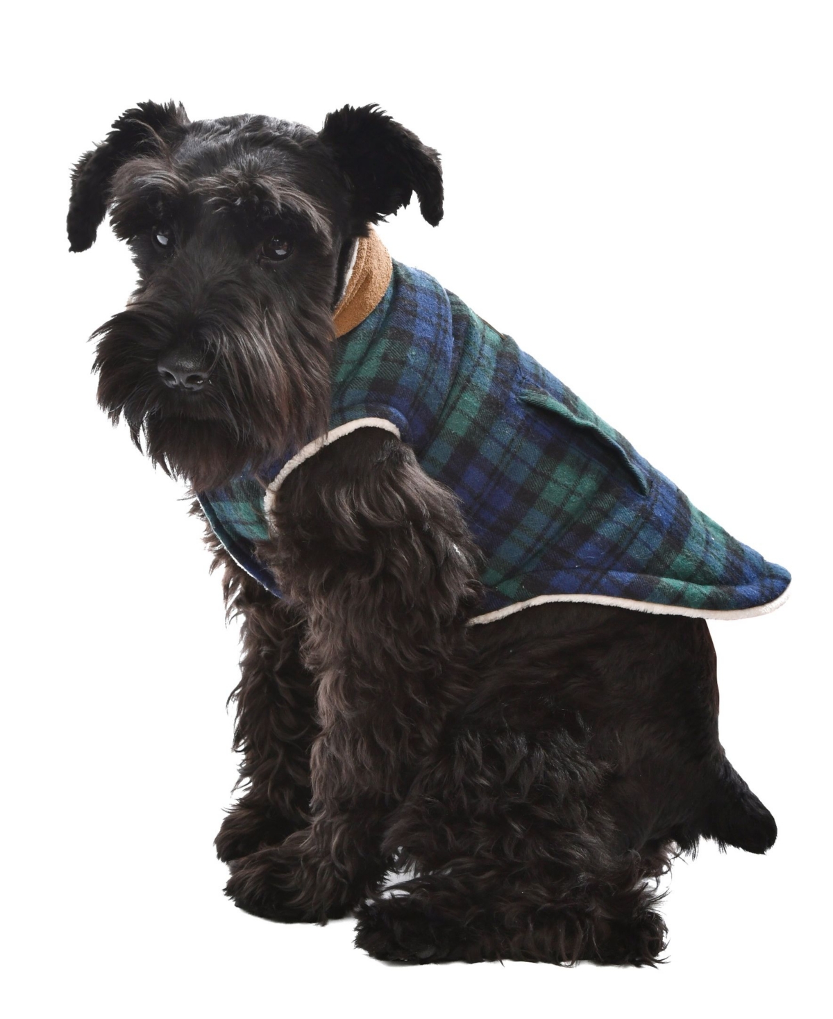Scottish Plaid Dog Jacket - Green