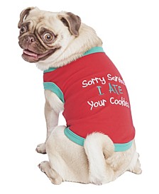 Sorry Santa I Ate Your Cookies Dog T-Shirt