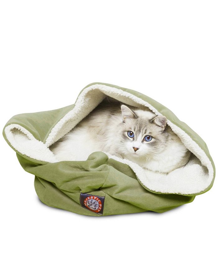 Majestic Pet 17" Villa MicroVelvet Burrow Dog Bed Macy's