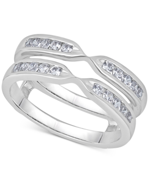 image of Diamond Double Row Enhancer Ring (1/2 ct. t.w.) in 14k White Gold