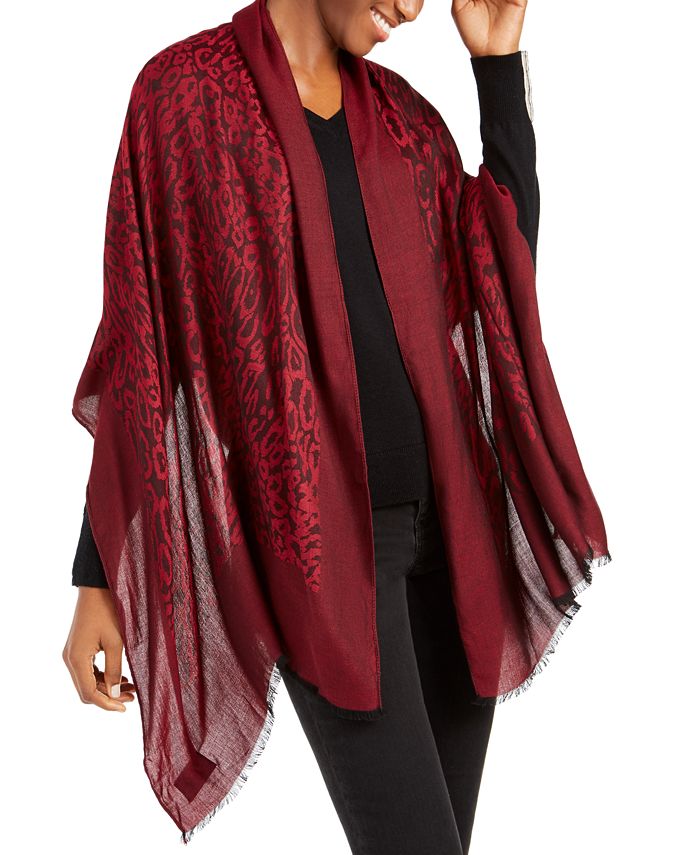 Calvin klein leopard scarf Clearance