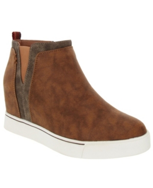 image of Sugar Glossy Wedge Sneakers Women-s Shoes