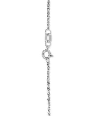 Lightweight 14k Yellow Gold Necklace, 20" Light Rope Chain (1mm)