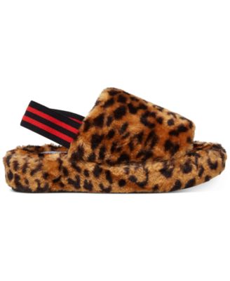 steve madden leopard slippers