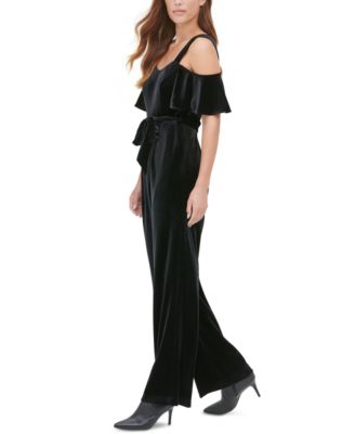 calvin klein cold shoulder jumpsuit