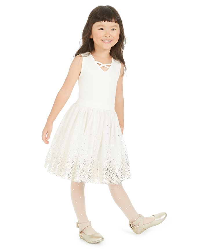 Epic Threads Little Girls Metallic Star Tulle Dress Created for