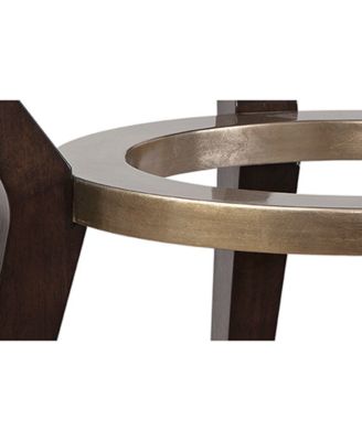 Furniture Elston 54" Glass Top Round Dining Table