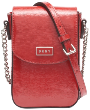 DKNY NORTH SOUTH LEATHER CROSSBODY, CREATED FOR MACY'S