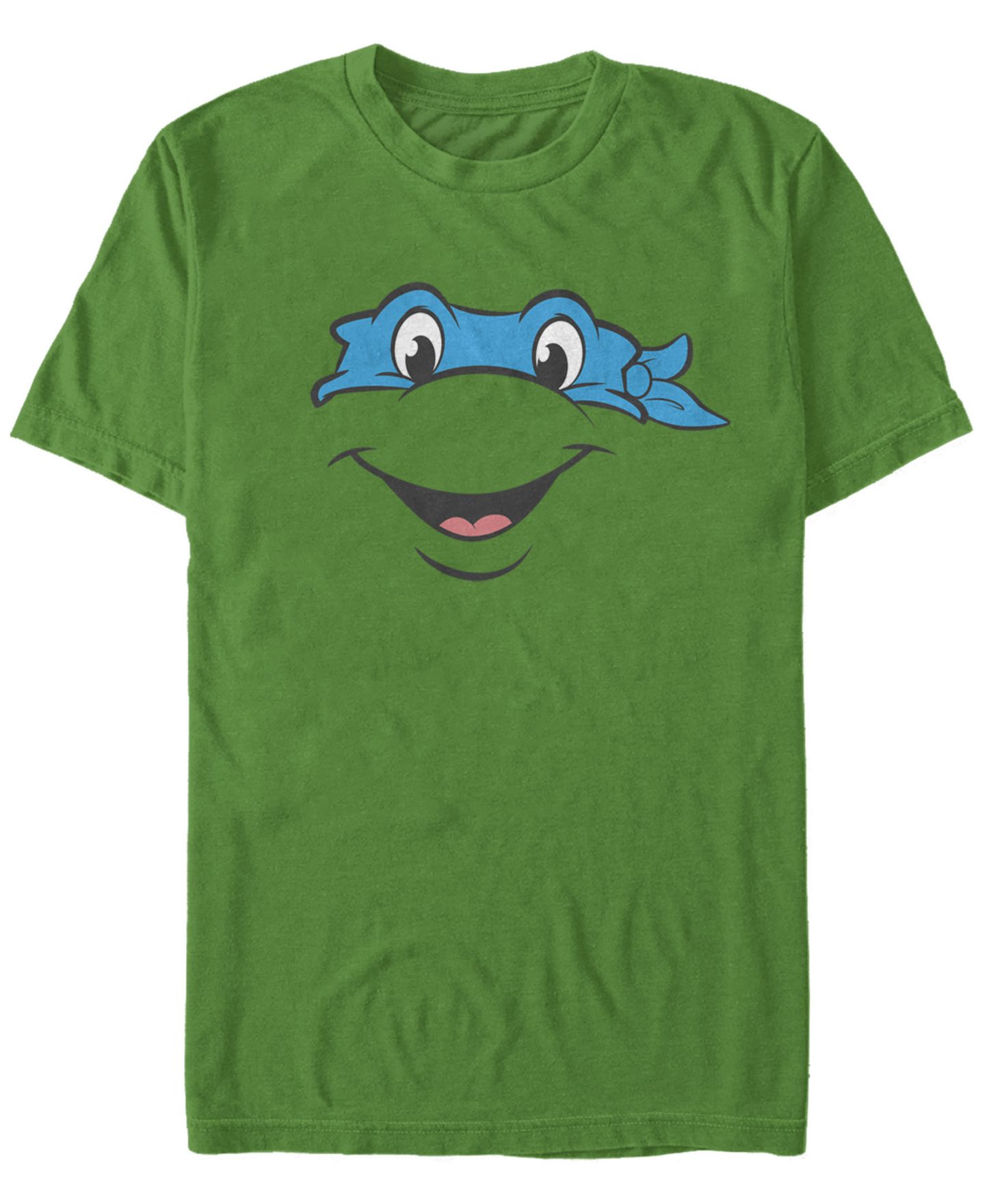 Мужская футболка Fifth Sun Nickelodeon Teenage Mutant Ninja Turtles Leonardo Big Face Short Sleeve, цвет: Kelly — фото 1