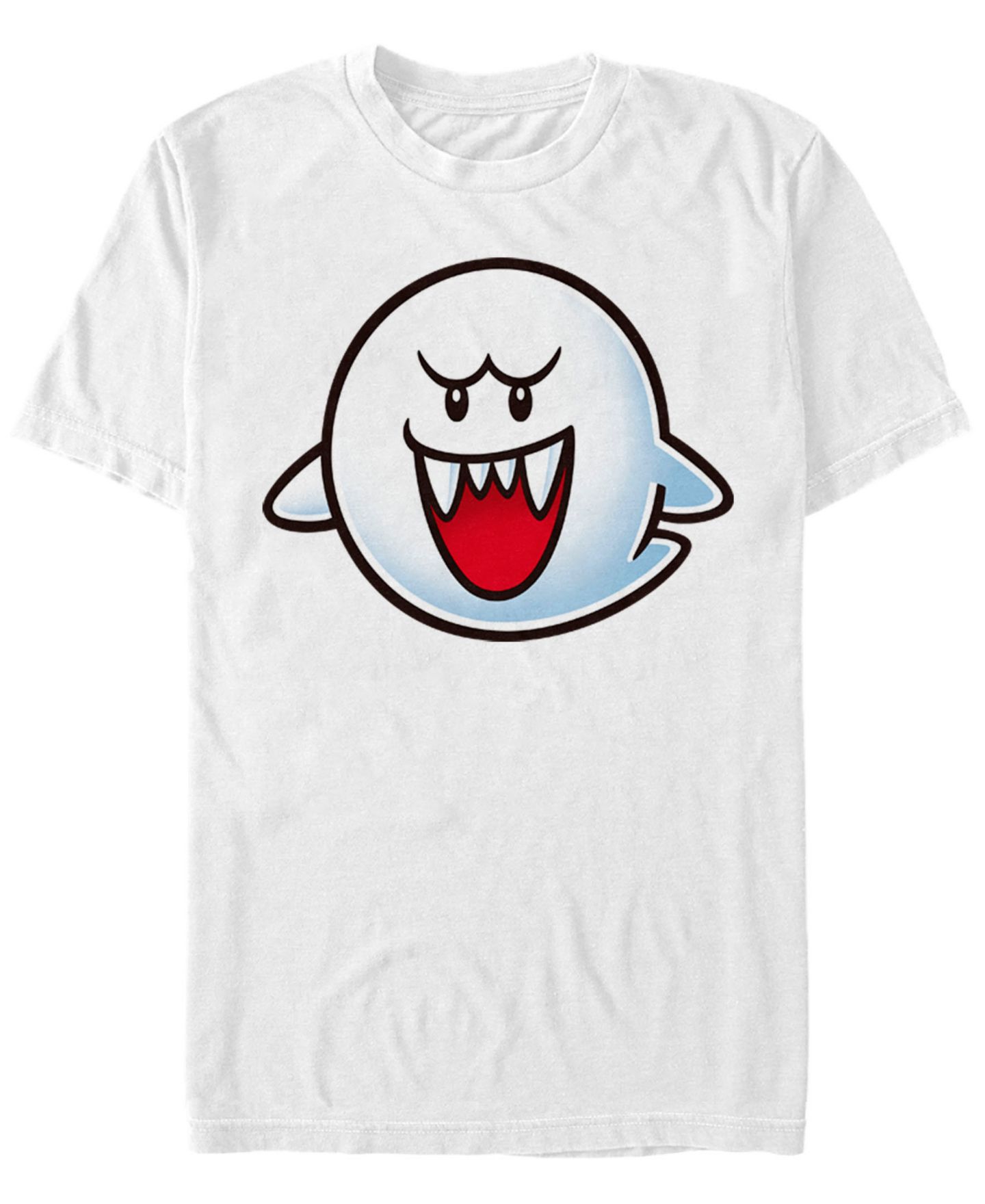 Мужская футболка Fifth Sun Nintendo Classic Big Face Boo Ghost Short Sleeve, цвет: Белый — фото 1