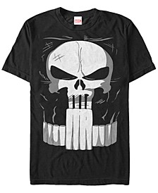 Marvel Men's Punisher Chest Logo Costume Short Sleeve T-Shirt