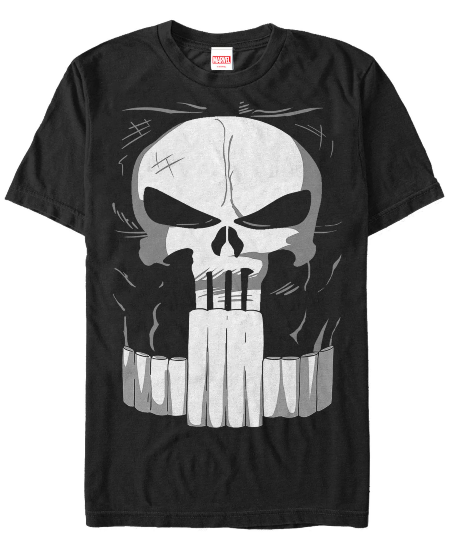 Мужская футболка Fifth Sun Marvel Punisher Chest Logo Costume Short Sleeve, цвет: Чёрный — фото 1