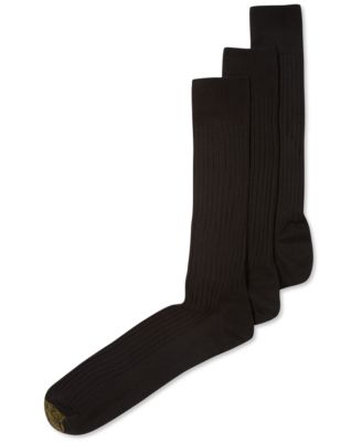 Gold Toe - ADC Canterbury 3 Pack Crew Dress Socks, Extended Sizes