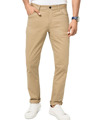 Michael Kors Men's Parker Slim-Fit Stretch Pants - Macy's