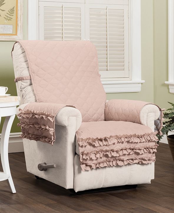 P Kaufmann Home Claremont Ruffled Recliner Furniture Cover Reviews Slipcovers Home Decor Macy S