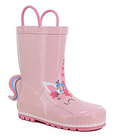 Toddler, Little Girl's and Big Girl's Printed Rubber Rain Boots