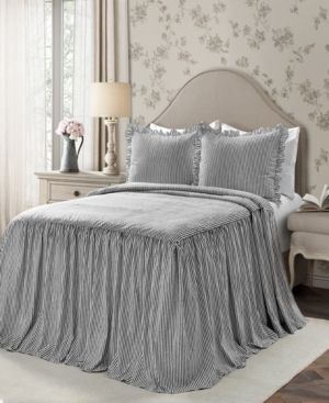 Ticking Stripe 3-Piece Queen Bedspread Set